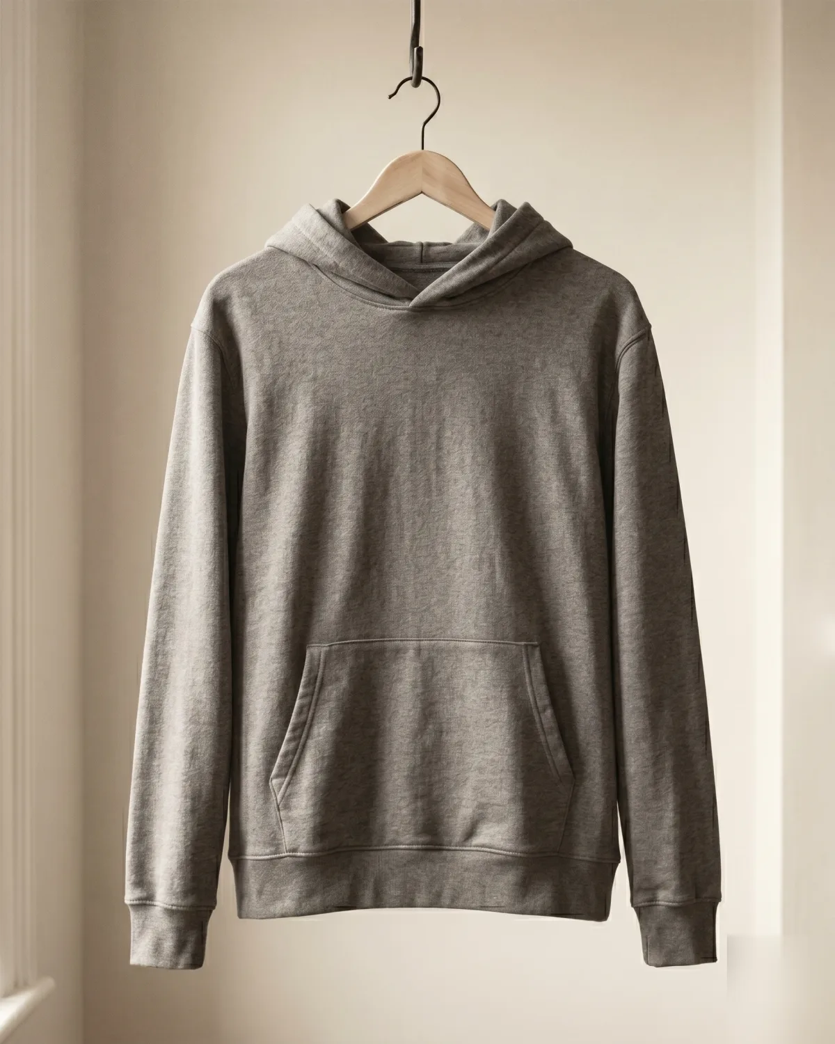 Cosi hoodie in heather grey marl.